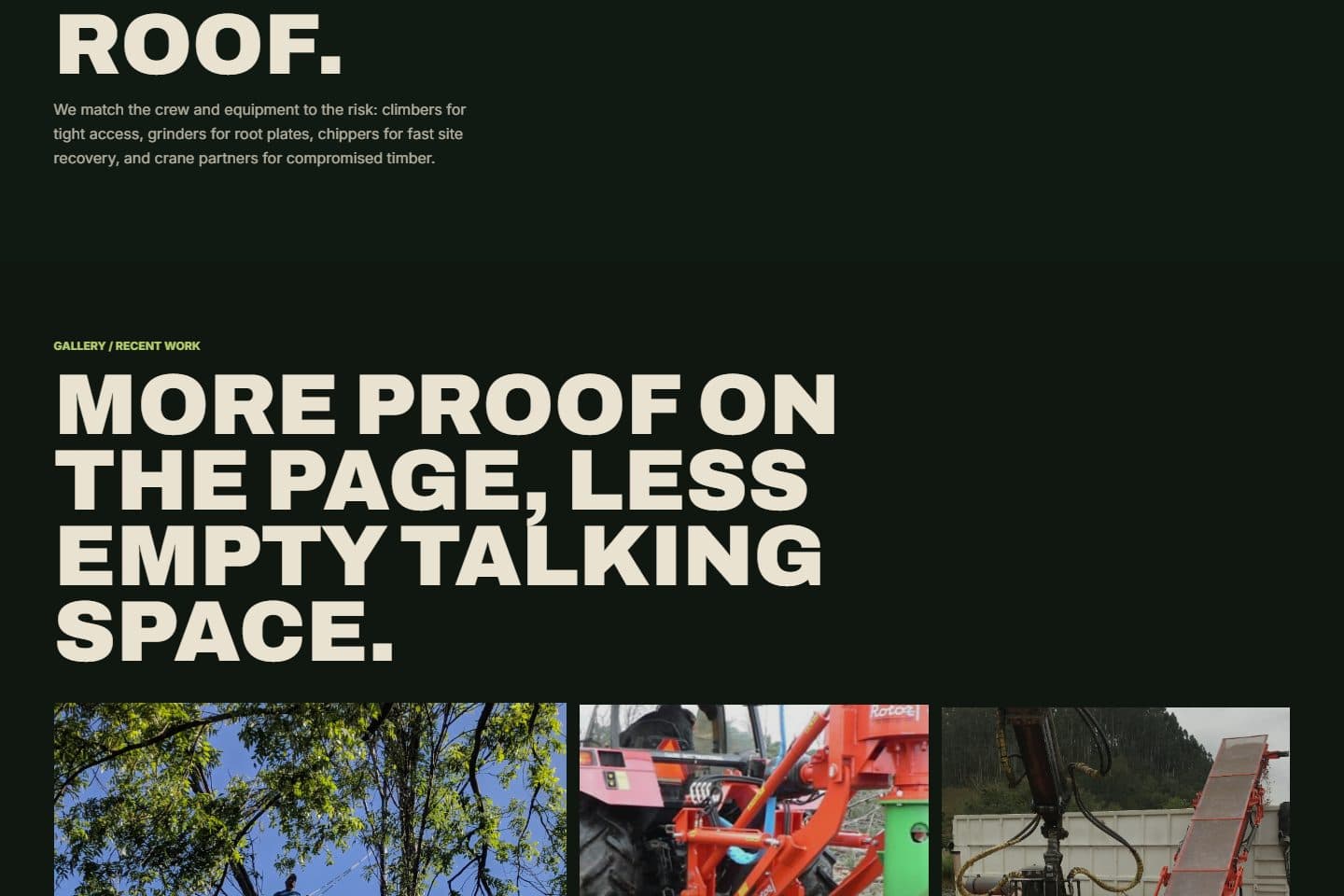 Canopy & Root Arborist page screenshot 3