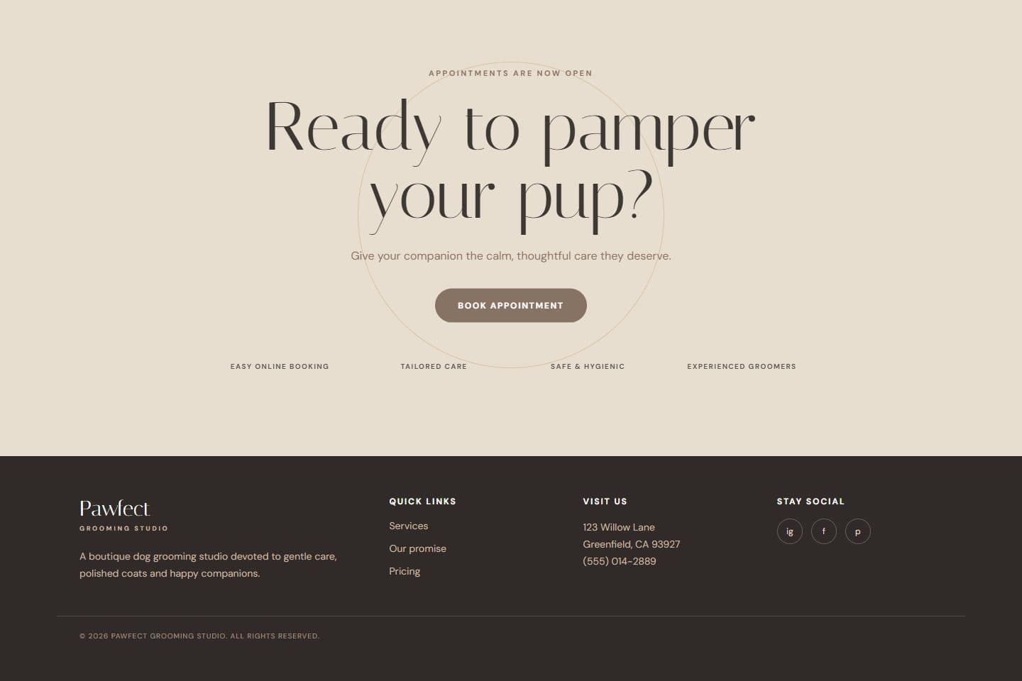 Dog Groomer page screenshot 5