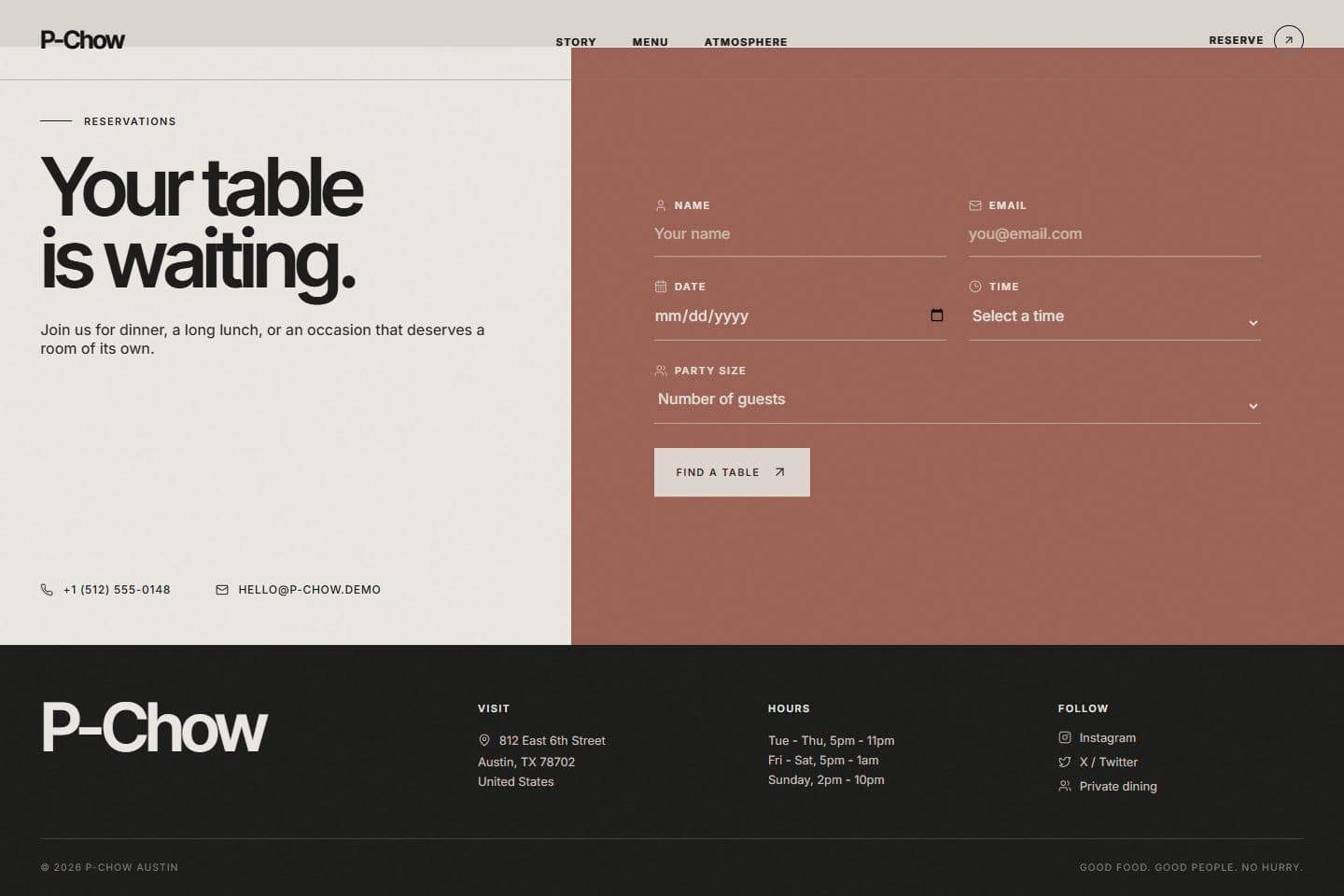 P-Chow page screenshot 5